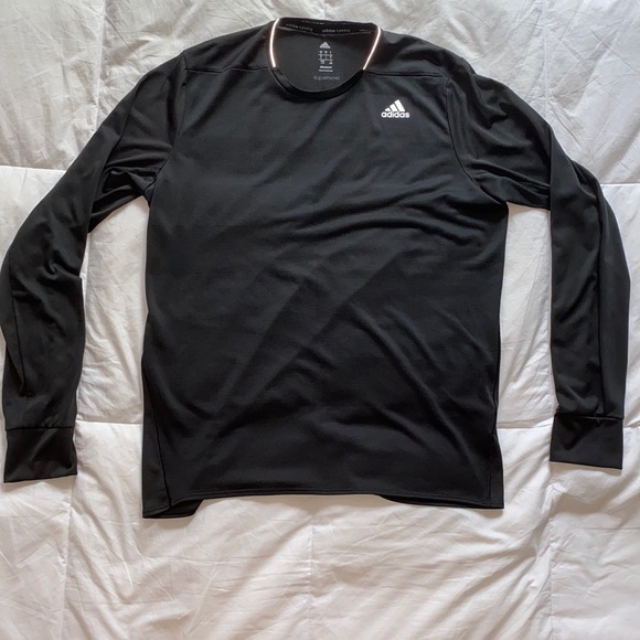 Adidas Men’s Running Long Sleeve Dri-Fit Shirt - Picture 1 of 5